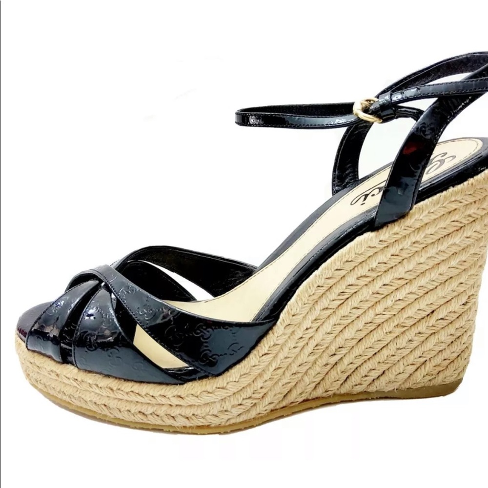 Authentic Gucci wedges sandals 9